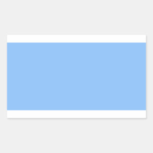 Baby Blue Rectangle Sticker