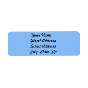 Baby Blue Return Address Sticker