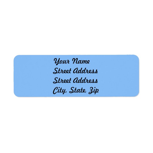 Baby Blue Return Address Sticker (Front)