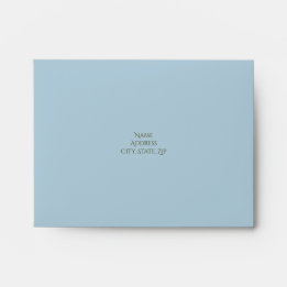 Baby Blue RSVP Envelope