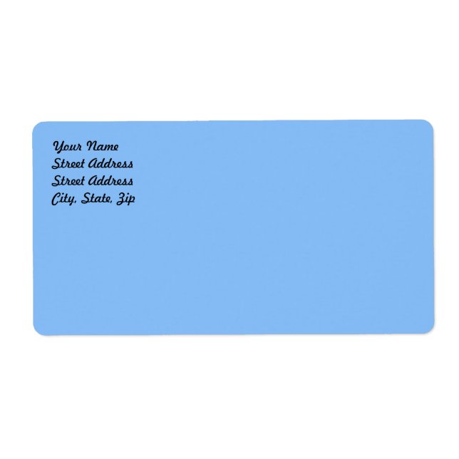 Baby Blue Shipping Label (Front)