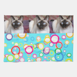 BABY BLUE SIAMESE TEA TOWEL