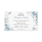 Baby Blue Silver Floral Quinceanera Details