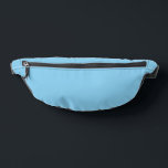Baby Blue Sky Solid Colour Bum Bags<br><div class="desc">Fanny Pack Storage Bag print cut sew style and casual fun fashion statement accessory printed with Baby Blue Sky Solid Colour graphic art design illustration and select products collection by TheFabricSeal print on demand shop at Zazzle.com #ZazzleMade https://www.zazzle.com/store/thefabricseal TheFabricSeal©️Original. Baby blue is a lighter blue hue tone plus a bit...</div>
