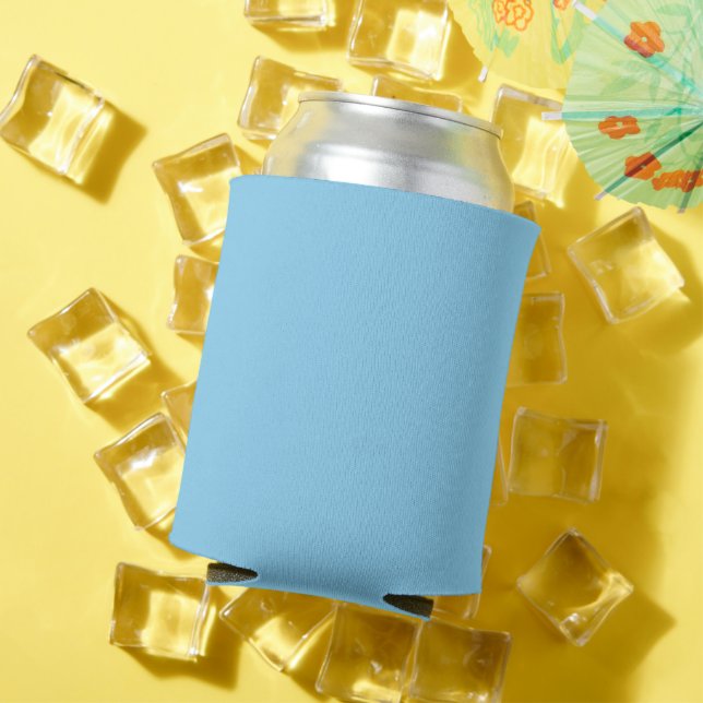 Baby Blue Sky Solid Colour Can Cooler (In Situ Summer)