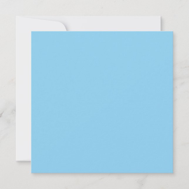 Baby Blue Sky Solid Colour Card (Front)