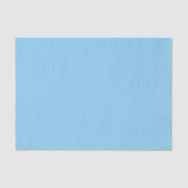 Baby Blue Sky Solid Colour Tissue Paper (Front)