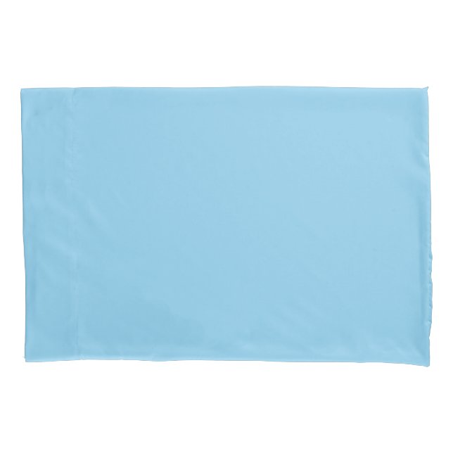 Baby blue Solid Colour Pillowcase (Front)