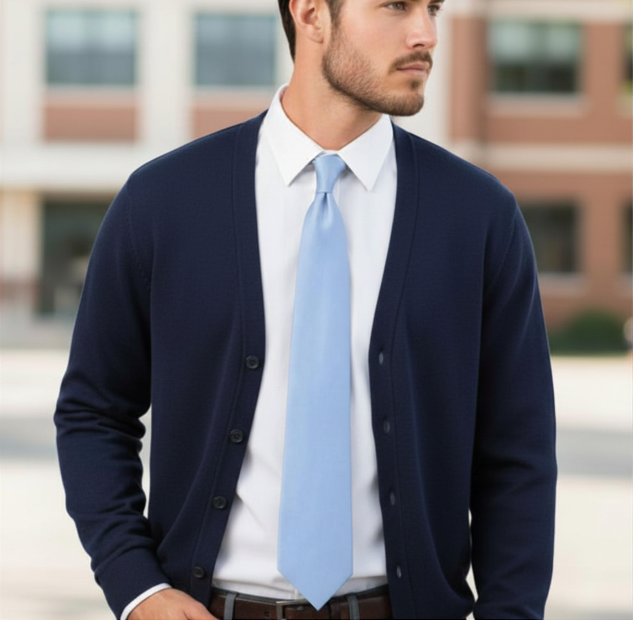 baby blue solid colour tie (Creator Uploaded)