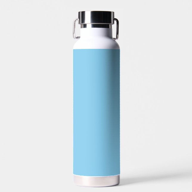 Baby blue  (solid colour) water bottle (Front)