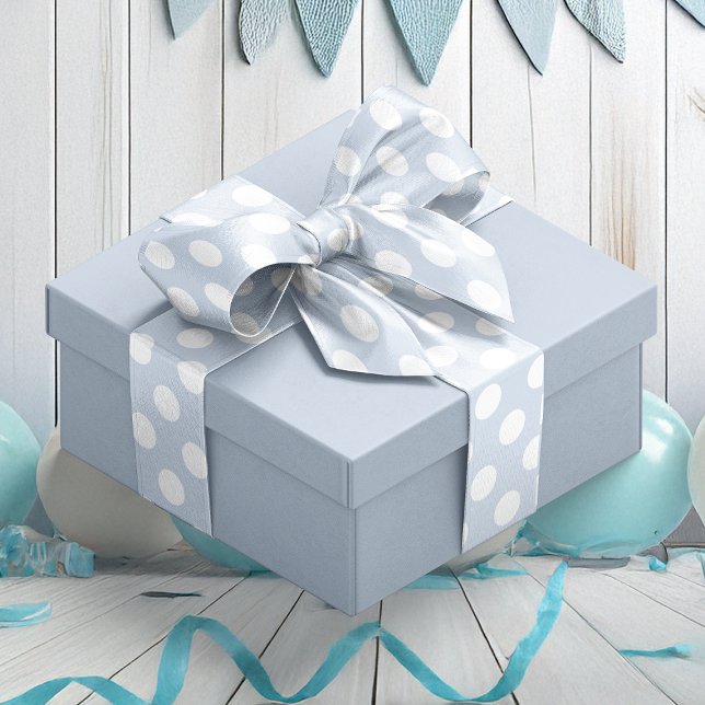 Baby Blue Spot Pattern Satin Ribbon (Baby Blue Spot Pattern Satin Ribbon)