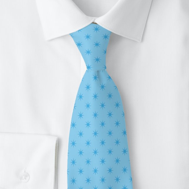 Baby Blue Starburst Tie (Creator Uploaded)
