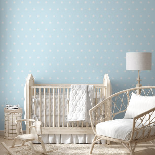 Baby Blue Stars Kids Room Nursery Home Wall Decor