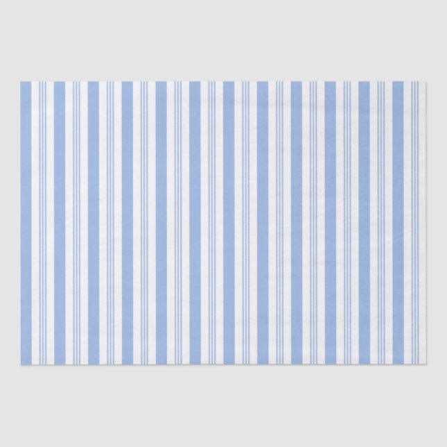 Baby Blue Striped Tissue Paper (Front)