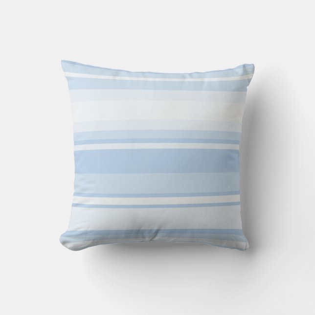 Baby blue stripes cushion (Front)