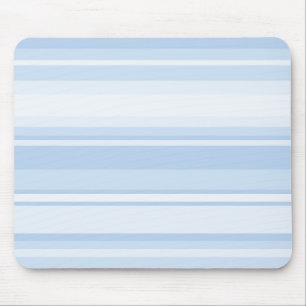 Baby blue stripes mouse pad