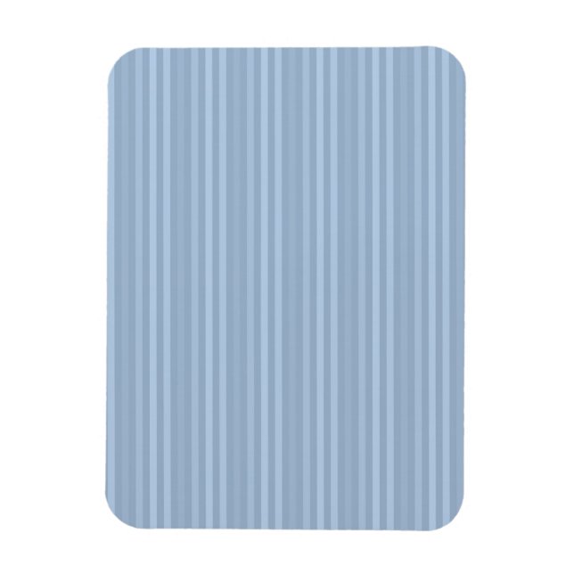 Baby Blue Stripes Pattern Vertical Stripes Magnet (Vertical)