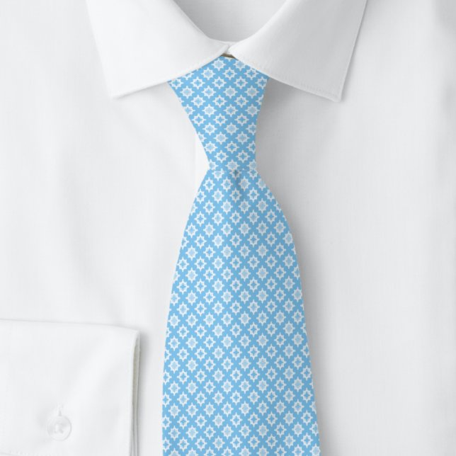 Baby Blue Tiny Starburst Tie (Creator Uploaded)