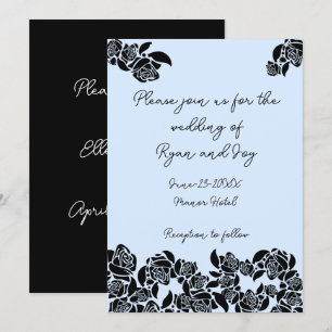 Baby Blue Wedding Invitation