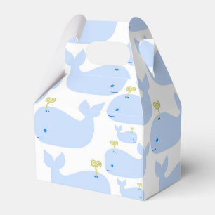 Baby Blue Whales Infant Gift Shower Favour Box