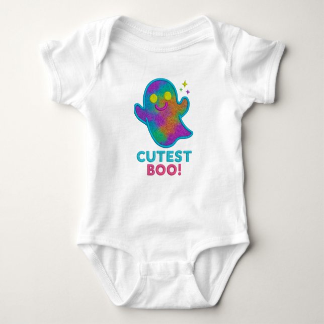 Baby Body 100% cotton - Cutest Boo! Design Baby Bodysuit (Front)