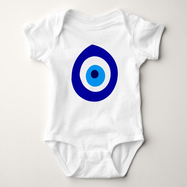 Baby body with blue Nazar! Bodysuit (Front)