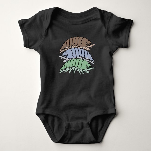 Baby Bodysuit - 3 Pill Bugs (vivid) (Front)