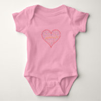 Baby Bodysuit: 99 Names of Allah (Arabic)