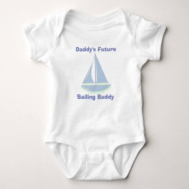 Baby Bodysuit - Daddy's Future Sailing Buddy (Front)