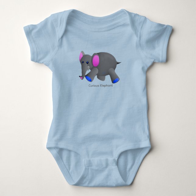 Baby Bodysuit Elephant (Front)