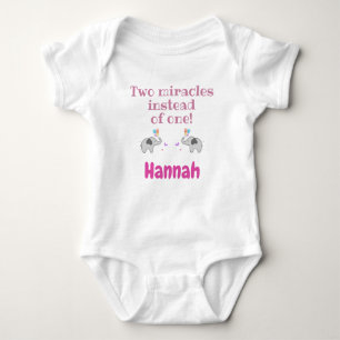 Baby Bodysuit for Twins, Personalized Twins Gifts,