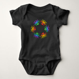 Baby Bodysuit - Gradient Octopus (vivid)