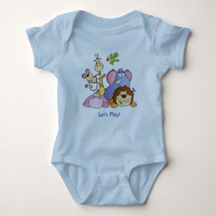 Baby Bodysuit--Jungle Animals Baby Bodysuit