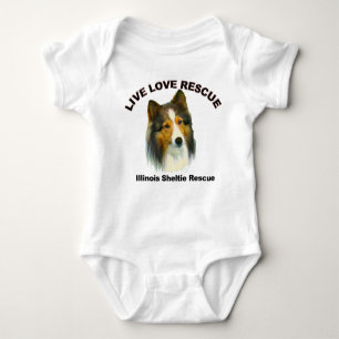 Baby Bodysuit Live Love Rescue