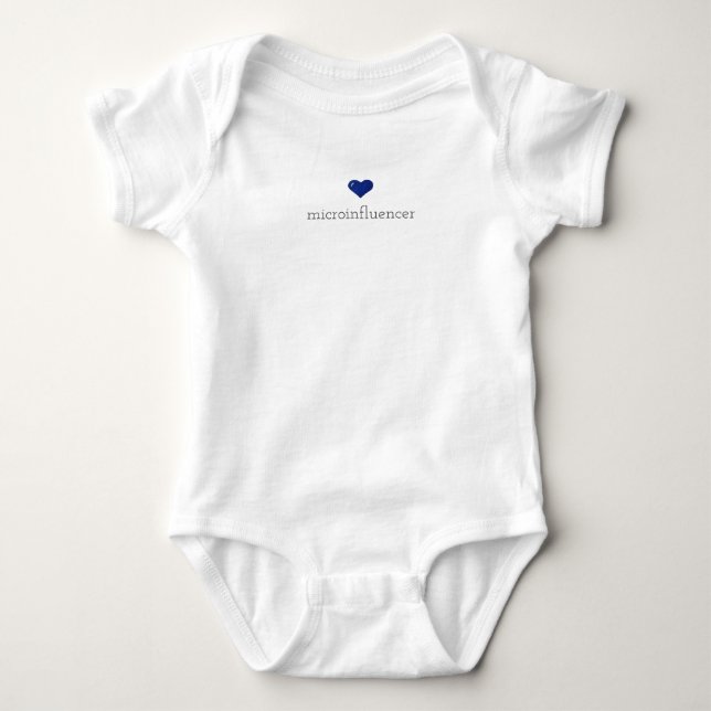 Baby BodySuit Microinfluencer Gift Customisable (Front)