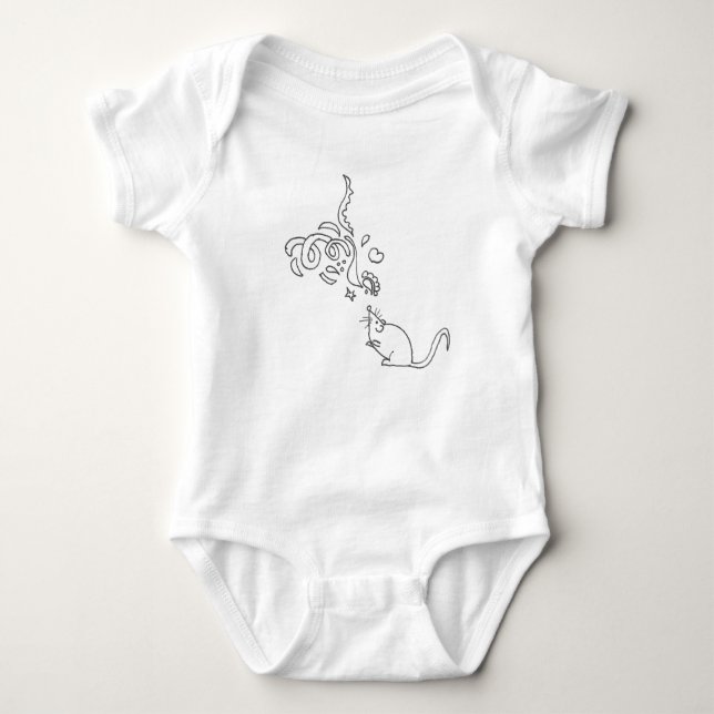 Baby Bodysuit - Mouse (Front)