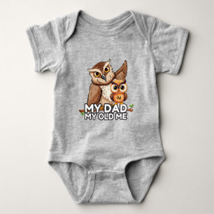 Baby Bodysuit : My Dad My Old Me (grey)