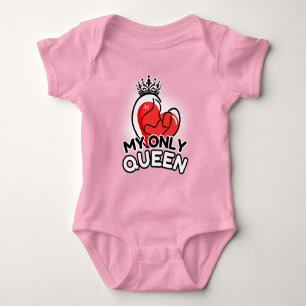 Baby Bodysuit : My Only Queen (pink)