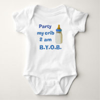 Baby Bodysuit - Party my crib 2 am - BYOB
