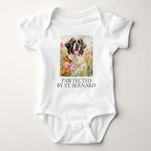 Baby Bodysuit – Pawtected by Saint Bernard