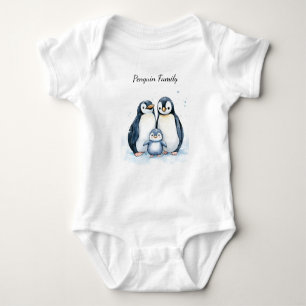 Baby Bodysuit   Personalized Penguin