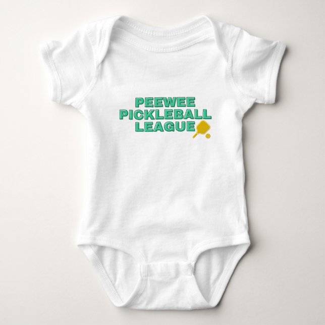 Baby Bodysuit Pickleball Customise Peewee League (Front)