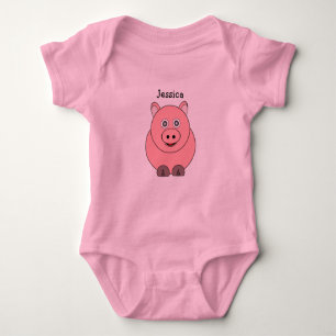 Baby Bodysuit Pig Design