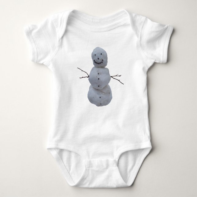 Baby Bodysuit – Snowman (Front)