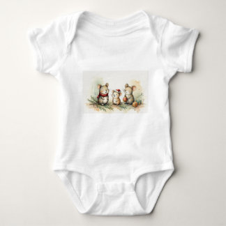 Baby Bodysuit: Three sweet mouses Bodysuit