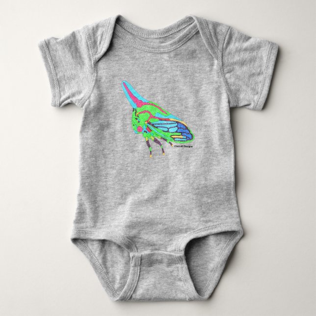 Baby Bodysuit (vivid) - Oak Treehopper (Front)