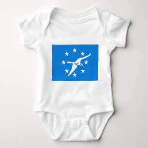 Baby bodysuit with flag of Corpus Christi, USA