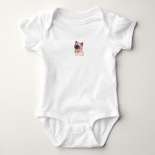 Baby Bodysuit with kitten
