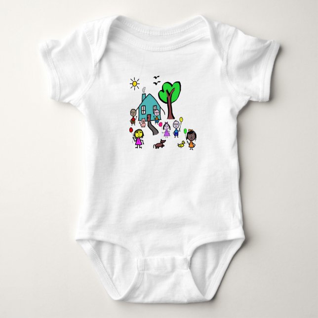Baby Bodysuit World Kids (Front)