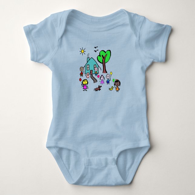 Baby Bodysuit World Kids (Front)